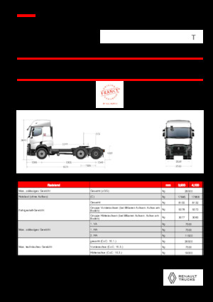 Tahače Renault T T6X2 PUSHER 13L E6