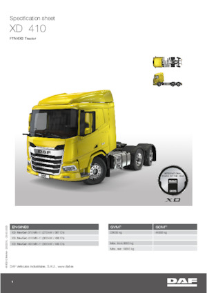 Tahače DAF XD 370 FTN