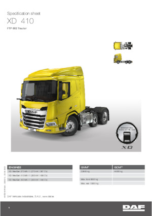 Tahače DAF XD 410 FTP