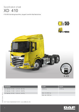 Tahače DAF XD 370 FTS