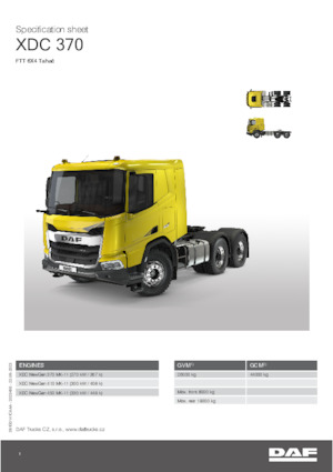 Tahače DAF XDC 410 FTT