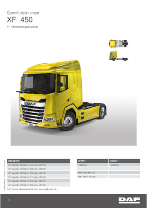 Tahače DAF XF 480 FT