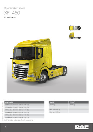 Tahače DAF XF 480 FT