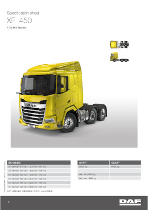 Tahače DAF XF 480 FTG