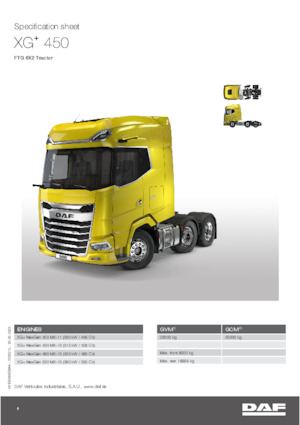 Tahače DAF XG+ 450 FTG