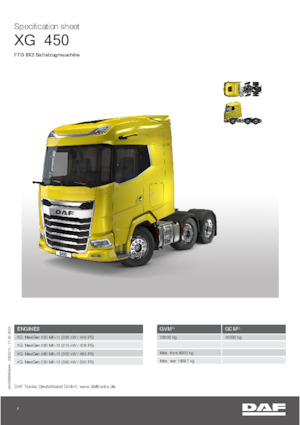 Tahače DAF XG 530 FTG