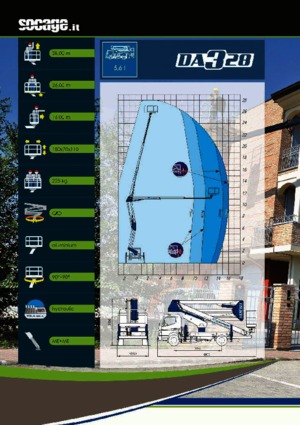 Přívěsné kloubové pracovní plošiny Socage DA 328 forSte