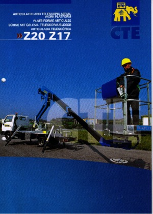 Přívěsné kloubové pracovní plošiny CTE Z 17