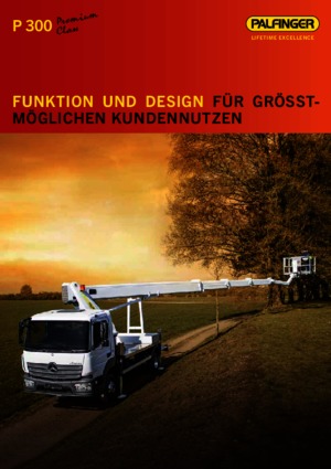 Autoplošiny s teleskopickým výložníkem Palfinger P 300