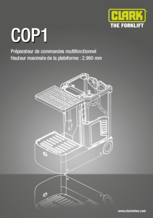 Vychystávací vozíky Clark COP 1