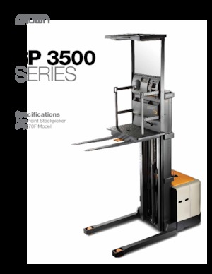 Vychystávací vozíky Crown SP 3580F