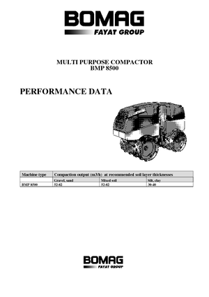 Vibrační příkopové válce Bomag BMP 8500