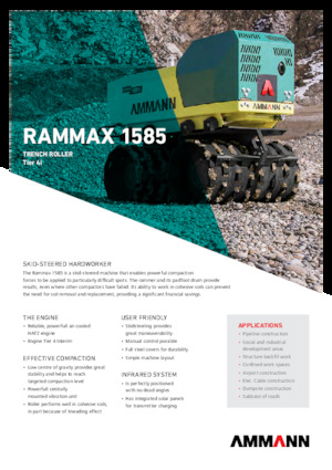 Vibrační příkopové válce Ammann Rammax 1585