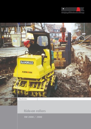 Vibrační příkopové válce Rammax RW 2000 HF