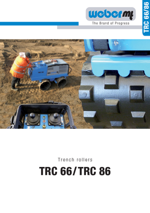 Vibrační příkopové válce weber mt TRC 66