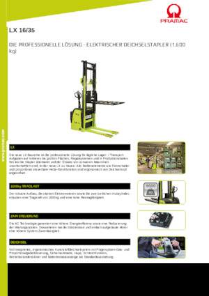 Ruční paletové vozíky PRAMAC Lifter LX 16/35