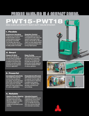 Ruční paletové vozíky Mitsubishi PWT15
