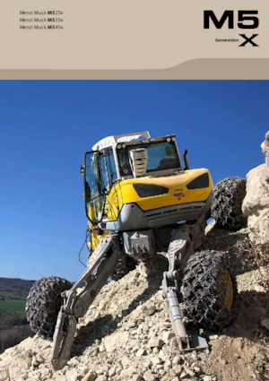 Kráčející rypadla Menzi M535x