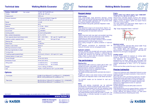Kráčející rypadla Kaiser S 1-5