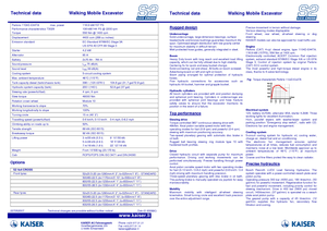 Kráčející rypadla Kaiser S 2 Cross 4x4