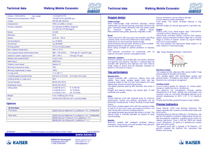 Kráčející rypadla Kaiser S 2 Gator 4x4