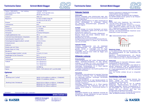 Kráčející rypadla Kaiser S 2 Mobil