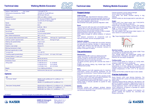 Kráčející rypadla Kaiser S 2 Mobil