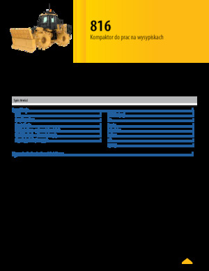 Skládkové kompaktory Caterpillar 816