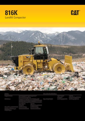 Skládkové kompaktory Caterpillar 816K