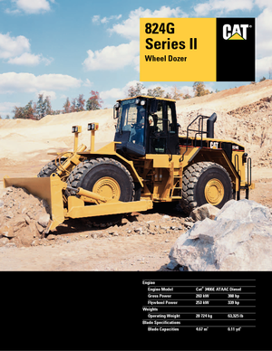 Kolové buldozery Caterpillar 824 G II