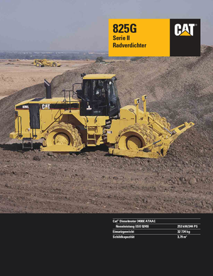 Skládkové kompaktory Caterpillar 825 G II
