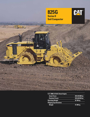 Skládkové kompaktory Caterpillar 825 G II