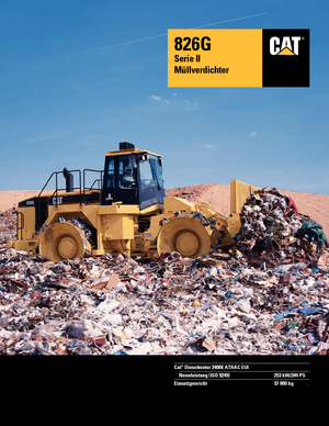 Skládkové kompaktory Caterpillar 826 G II