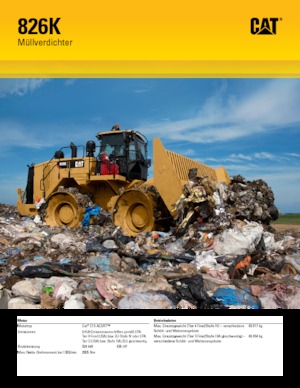 Skládkové kompaktory Caterpillar 826K