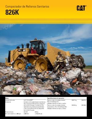 Skládkové kompaktory Caterpillar 826K
