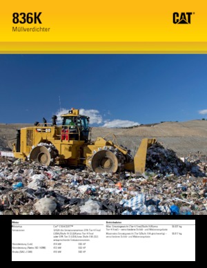 Skládkové kompaktory Caterpillar 836K