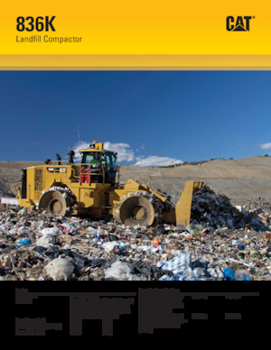 Skládkové kompaktory Caterpillar 836K