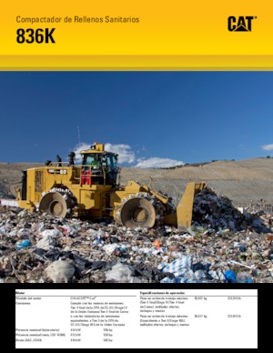 Skládkové kompaktory Caterpillar 836K