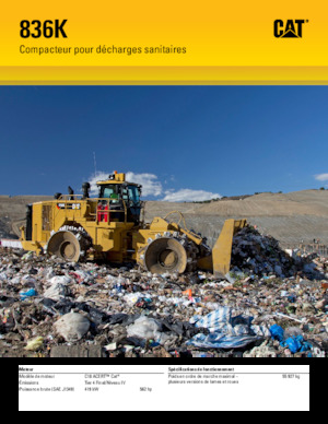 Skládkové kompaktory Caterpillar 836K