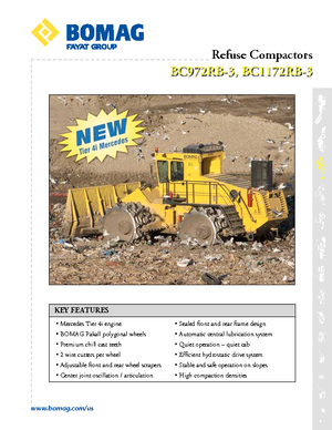 Skládkové kompaktory Bomag BC 1172 RB 3