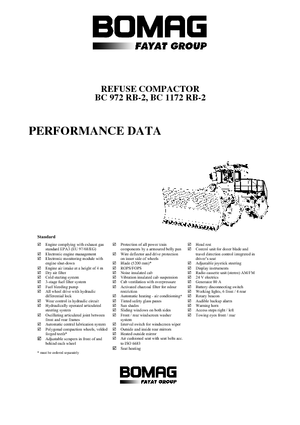 Skládkové kompaktory Bomag BC 972 RB 2