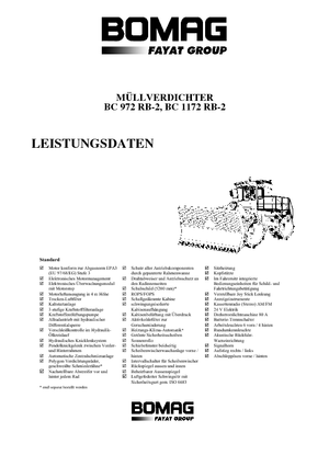 Skládkové kompaktory Bomag BC 972 RB 2