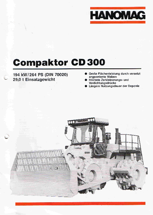 Skládkové kompaktory Hanomag CD 300