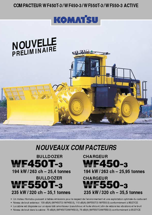 Skládkové kompaktory Komatsu WF450-3