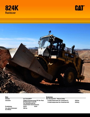 Kolové buldozery Caterpillar 824K