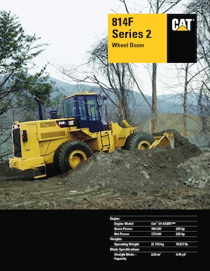 Kolové buldozery Caterpillar 814F Series 2