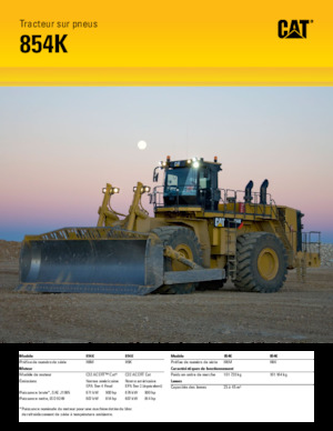 Kolové buldozery Caterpillar 854K
