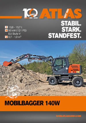 Kolová rypadla Atlas 140 W
