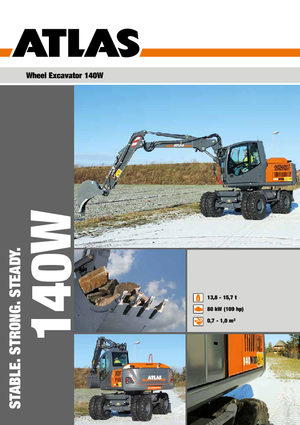 Kolová rypadla Atlas 140 W