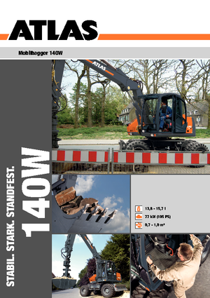 Kolová rypadla Atlas 140 W